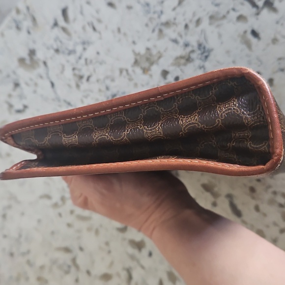 Celine Brown And Tan Clutch - Picture 5 of 15